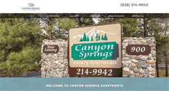Desktop Screenshot of canyonspringsflagstaff.com