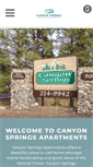Mobile Screenshot of canyonspringsflagstaff.com